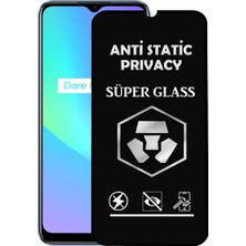 CaseArt Realme C25S Tam Kaplayan Anti Statik Hayalet Süper Cam Ekran Koruyucu