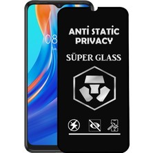 Caseart Tecno Spark 7t Tam Kaplayan Anti Statik Hayalet Süper Cam Ekran Koruyucu