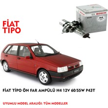 Bosch Fiat Tipo Ön Far Ampülü H4 12V 60/55W P43T
