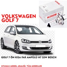 Bosch Golf 7 Ön Kısa Far Ampülü H7 55W Bosch