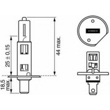 Bosch Opel Astra H 2004-2009 Arası  Ön Uzun Far Ampülü H1 55W Bosch