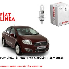 Bosch Fiat Linea  Ön Uzun Far Ampülü H1 55W Bosch