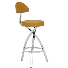 White Furniture Slot Arkalıklı Bar Taburesi