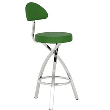 White Furniture Slot Arkalıklı Bar Taburesi