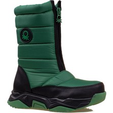 Benetton Yeşil Çocuk Filet Kar Botu