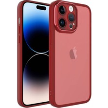 Wowacs Apple iPhone 13 Pro ile Uyumlu Kılıf Kamera Korumalı Transparan Arka Yüzey Telefon Kılıfı