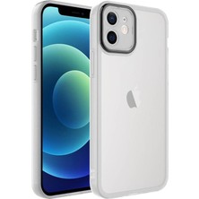 Wowacs Apple iPhone 11 ile Uyumlu Kılıf Kamera Korumalı Transparan Arka Yüzey Telefon Kılıfı