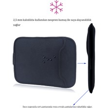 Rupva Suya Dayanıklı Neopren Notebook Tablet iPad MacBook Pro Air Siyah Laptop Kılıfı Çantası 13 Inç