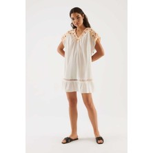ROMAN İşlemeli Mini Elbise Standart Renk Y2262116_089