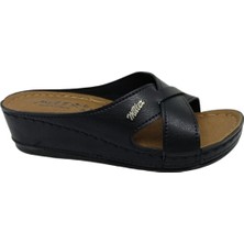 Zerhan 1852 Kadın Siyah Günlük Kullanım Terlik