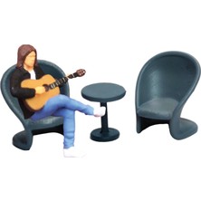 Kenan 1/64 Müzik Figürleri Reçine 1/64 Ölçekli Müzik Heykelcik Dıy Sahne Süslemesi (Yurt Dışından)