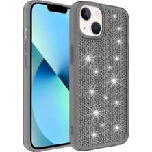 Case 4U Apple iPhone 13 Kılıf Köşe Korumalı Darbe Emici Airbagli Parlak Tasarımlı Snow Kapak Siyah