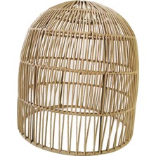 Fayshow Rattan Lamba Gölgesi Içi Boş Rattan Avize Abajur Oturma Odası Dokumuş 25CMX26CM (Yurt Dışından)