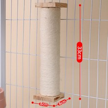 Fayshow Kedi Değiştirme Yavru Kedi Scratch Pole Taşınabilir Dayanıklı (Yurt Dışından)