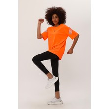 Genıus Store Kadın Spor Tişört Baskılı Fitness, Antrenman Fit