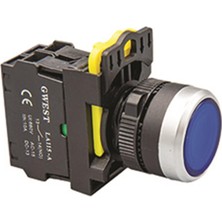 GWEST A5-21D-24 (Mavi) 24V. LED Işıklı Start Buton