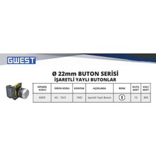 GWEST A5-10/3 Işaretli Start Buton