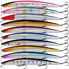 Valkyrie 10 Adet 18CM 24GR Minnow Rapala Sahte Yapay Yem 1. Kalite Ekonomik Paket