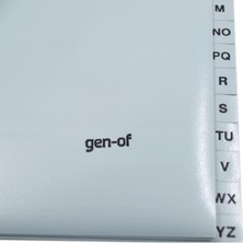 Gen-Of Ayraç Seperatör A-Z Alfabe (GEN-1308)