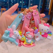 Yoyo Sanrio Tarçın Köpek Melodi Anahtarlık Çanta Kolye Sevimli Karikatür Sevimli Yaratıcı Araba Anahtarlık Halkası (Yurt Dışından)