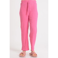 Pınkmark Kadın Cepsiz Pembe Büyük Beden Pijama Altı PMPT25635