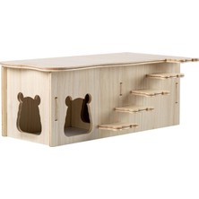 Surjion Chinchilla Mouse Suriye Hamster Style D Için Ahşap Hamster House Kafes Aksesuarları (Yurt Dışından)