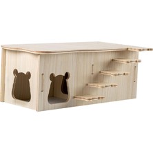 Surjion Chinchilla Mouse Suriye Hamster Style D Için Ahşap Hamster House Kafes Aksesuarları (Yurt Dışından)