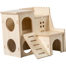 Surjion Chinchilla Mouse Suriye Hamster Style C Için Ahşap Hamster House Kafes Aksesuarları (Yurt Dışından)