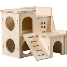 Surjion Chinchilla Mouse Suriye Hamster Style C Için Ahşap Hamster House Kafes Aksesuarları (Yurt Dışından)