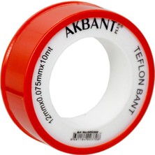 Akbant 505300 Teflon Bant 12MM x 0.075MM x 10MT