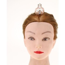 Bawei Clear Diamond Mini Crown Tiara Gelin Nedime Düğün Prom Saç Takı Gül Altın (Yurt Dışından)