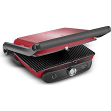 Karaca Gastro Grill Glass Premium 2400W Tost ve Izgara Makinesi Cranberry