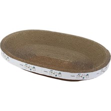 Lotin Cats Scratcher Karton Oluklu Kırılma Padi Salon Mat Karton Kedi Yatağı Kedi Oval Oyun 43CM (Yurt Dışından)