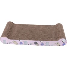 Lotin Kedi Scratcher Karton Kırpma Oluklu Tahta Büyük Geniş Salon Kanepe Kedi Kemik 44X20.5X5.5CM (Yurt Dışından)