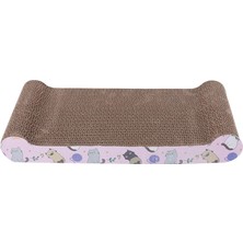 Lotin Kedi Scratcher Karton Kırpma Oluklu Tahta Büyük Geniş Salon Kanepe Kedi Kemik 44X20.5X5.5CM (Yurt Dışından)