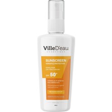 Villed'eau Leke Karşıtı Yüksek Korumalı SPF50+ Yüz ve Vücut Yaz ve Kış Güneş Kremi 125 ml Suncreen Versatile Protection