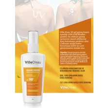 Villed'eau Leke Karşıtı Yüksek Korumalı SPF50+ Yüz ve Vücut Yaz ve Kış Güneş Kremi 125 ml Suncreen Versatile Protection