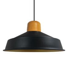 Bamyum Asaletli Tekli Avize Ahşap Başlık Retro Sarkıt Lamba Restoran Salon Aydınlatma