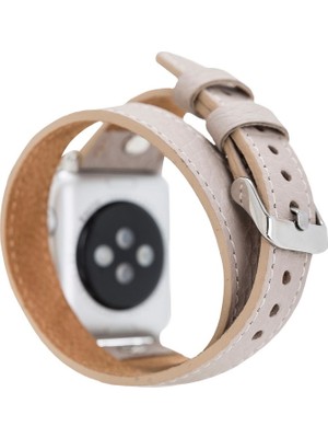 Bouletta Apple Watch Uyumlu Uyumlu Deri Kordon 38-40-41MM Slim Dtst Erc3