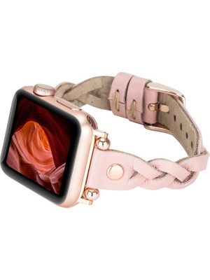 Bouletta Apple Watch Uyumlu Uyumlu Deri Kordon Wanda 38-40-41MM Rt Nu2