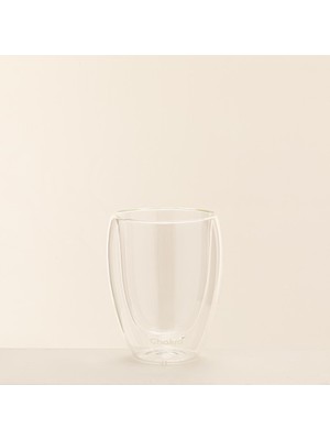 Chakra Easy Çift Cidarlı Bardak 350 ml Transparan