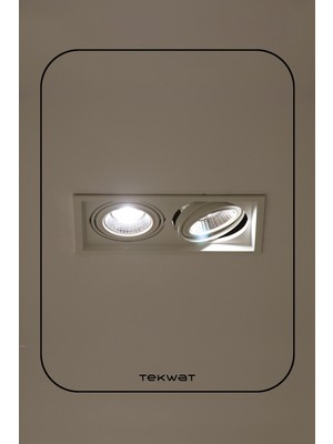 TekwaT AR 111 Cob Led 25 Watt Sıva Altı