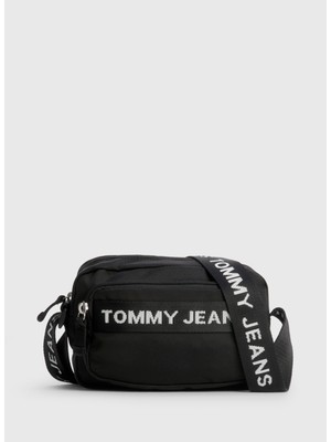Tommy Hilfiger Siyah Kadın 14,5X23X9,5 Fermuarlı Çapraz Çanta AW0AW145470GJ