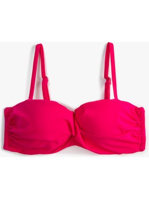 Koton Push Up Bikini Üstü Dolgulu Balenli Çıkarılabilir Askılı