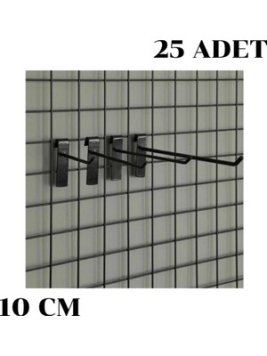 İstanbul Manken Tel Pano Kancası Raf Askısı 25 Adet 10 cm