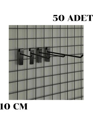 İstanbul Manken Tel Pano Kancası Raf Askısı 50 Adet 10 cm
