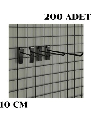 İstanbul Manken Tel Pano Kancası Raf Askısı 200 Adet 10 cm