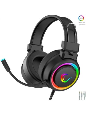 Rampage SN-R10 Alquıst 3.5mm Rgb Mikrofonlu Kulaklık Siyah