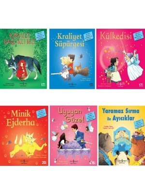 Kırmızı Başlıklı Kız - Külkedisi - Uyuyan Güzel - Minik Ejderha / Ilk Okuma Kitaplarım - 6 Kitap Set