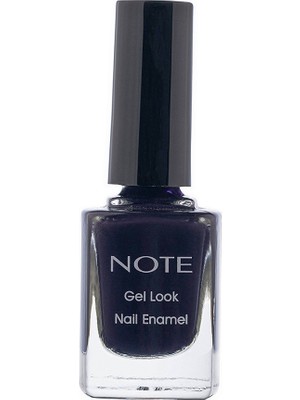 Note Cosmetics Gel Look Oje 25 Black Purple - Mor NOTE 10 ml Geniş Fırça ile Kolay Uygulama ve Hızlı Kuruma